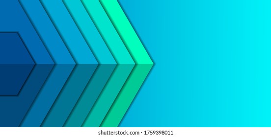 Abstract template triangle geometric overlap layer on light blue background. You can use for ad, poster, template, business presentation. Vector illustration