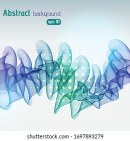 Abstract template vector background. Vector illustration. Green, blue colors.