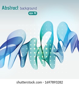 Abstract template vector background. Vector illustration. Green, blue colors.