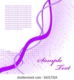 Abstract template with violet lines. Vector