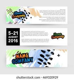 Plantilla abstracta con elementos de acuarela para diseños y fondos empresariales. Todos los elementos acuarelas son monocromos y de fácil recolección.
