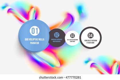 Abstract template with watercolor elements for business designs and backgrounds.
