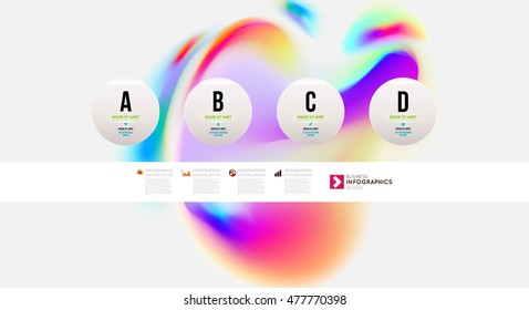 Abstract template with watercolor elements for business designs and backgrounds.