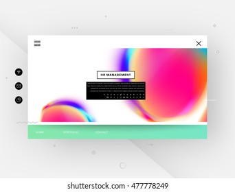 Abstract template with watercolor elements for business designs and backgrounds.
