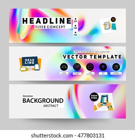 Abstract template with watercolor elements for business designs and backgrounds.