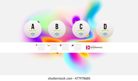 Abstract template with watercolor elements for business designs and backgrounds.