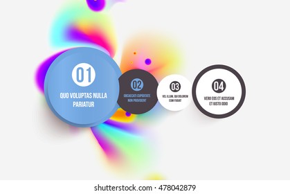 Abstract template with watercolor elements for business designs and backgrounds.