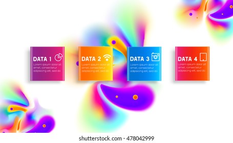 Abstract template with watercolor elements for business designs and backgrounds.