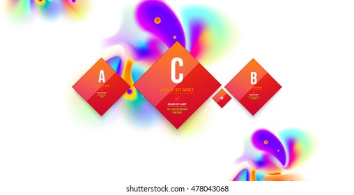 Plantilla abstracta con elementos de acuarela para diseños y fondos empresariales.