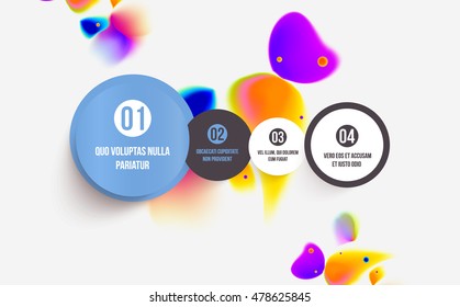 Abstract template with watercolor elements for business designs and backgrounds.
