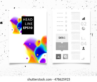 Plantilla abstracta con elementos de acuarela para diseños y fondos empresariales.