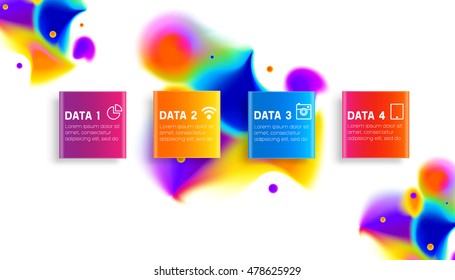 Abstract template with watercolor elements for business designs and backgrounds.