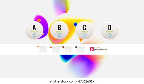 Abstract template with watercolor elements for business designs and backgrounds.