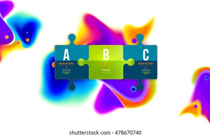 Abstract template with watercolor elements for business designs and backgrounds.