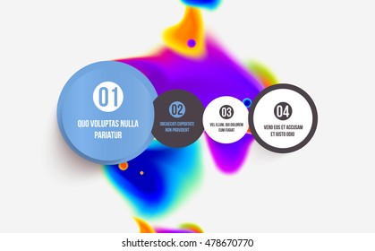 Abstract template with watercolor elements for business designs and backgrounds.
