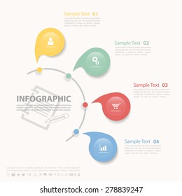 Abstract template/graphic. can be used for workflow layout, diagram, number options