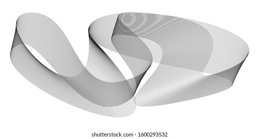 Abstract templates with curved lines. Wavy blended simple background