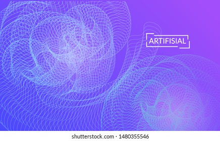 Abstract templates with curvy lines on bright gradient. Wavy  blends simple background. Minimal modern design for marketing technology