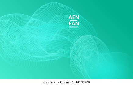 Abstract templates with curvy lines on bright gradient. Wavy  blends simple background. Minimal modern design for marketing technology