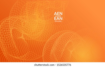 Abstract templates with curvy lines on bright gradient. Wavy  blends simple background. Minimal modern design for marketing technology