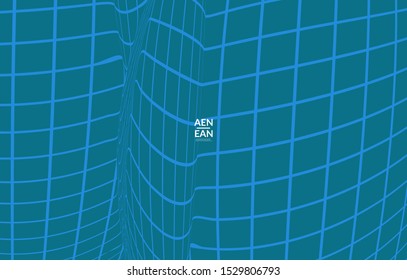 Abstract templates with curvy lines on bright gradient. Wavy  blends simple background. Minimal modern design for marketing technology