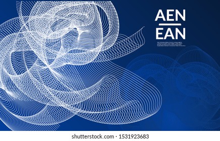 Abstract templates with curvy lines on bright gradient. Wavy  blends simple background. Minimal modern design for marketing technology