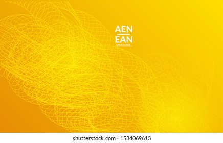 Abstract templates with curvy lines on bright gradient. Wavy  blends simple background. Minimal modern design for marketing technology