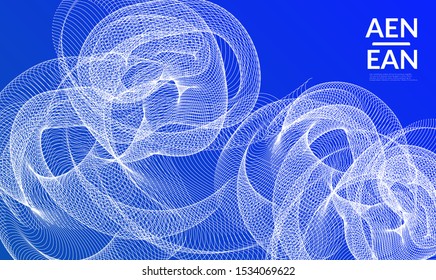 Abstract templates with curvy lines on bright gradient. Wavy  blends simple background. Minimal modern design for marketing technology