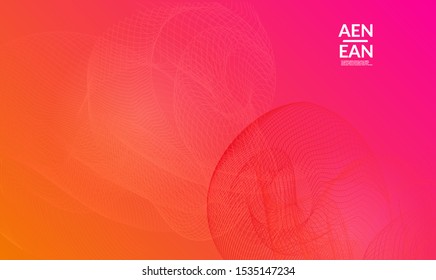 Abstract templates with curvy lines on bright gradient. Wavy  blends simple background. Minimal modern design for marketing technology