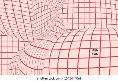 Abstract templates with curvy lines on bright gradient. Wavy  blends simple background. Minimal modern design for marketing technology