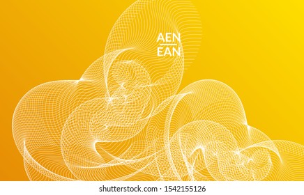 Abstract templates with curvy lines on bright gradient. Wavy  blends simple background. Minimal modern design for marketing technology