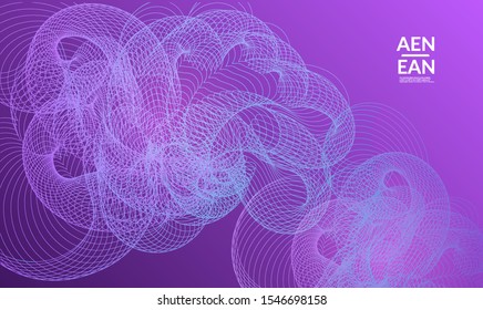 Abstract templates with curvy lines on bright gradient. Wavy  blends simple background. Minimal modern design for marketing technology