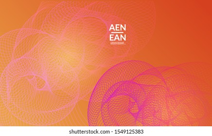 Abstract templates with curvy lines on bright gradient. Wavy  blends simple background. Minimal modern design for marketing technology
