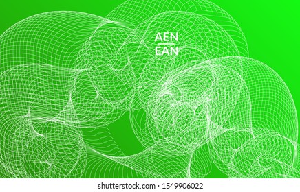 Abstract templates with curvy lines on bright gradient. Wavy  blends simple background. Minimal modern design for marketing technology