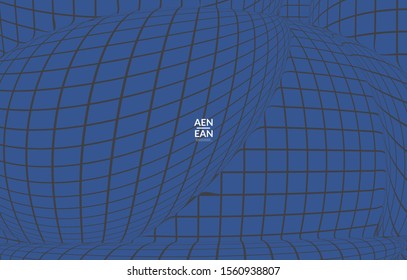 Abstract templates with curvy lines on bright gradient. Wavy  blends simple background. Minimal modern design for marketing technology