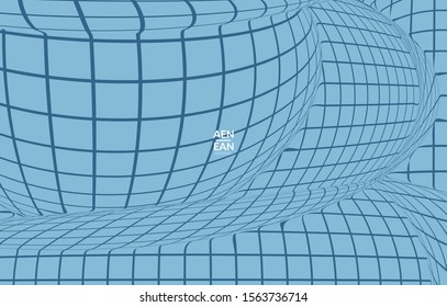 Abstract templates with curvy lines on bright gradient. Wavy  blends simple background. Minimal modern design for marketing technology