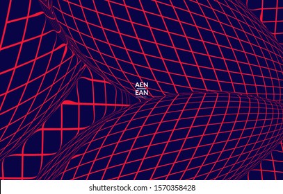 Abstract templates with curvy lines on bright gradient. Wavy  blends simple background. Minimal modern design for marketing technology