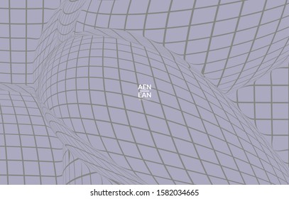 Abstract templates with curvy lines on bright gradient. Wavy  blends simple background. Minimal modern design for marketing technology