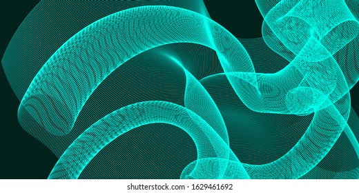 Abstract templates with curvy lines on bright gradient. Wavy blends simple background. Minimal modern design for marketing technology.eps 10