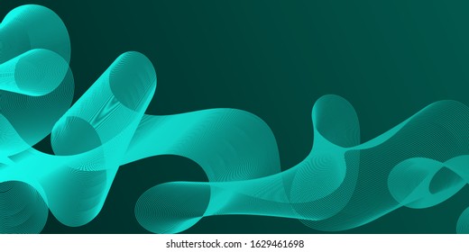 Abstract templates with curvy lines on bright gradient. Wavy blends simple background. Minimal modern design for marketing technology.eps 10