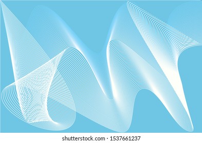 Abstract templates with curvy lines. Wavy blended simple background