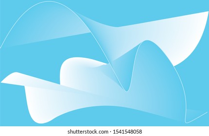 Abstract templates with curvy lines. Wavy blended simple background