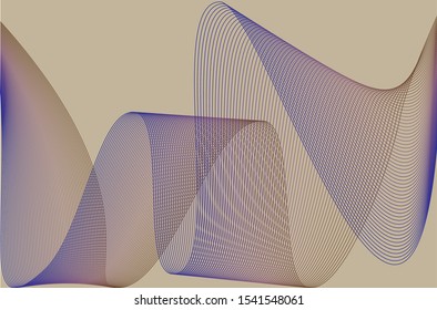 Abstract templates with curvy lines. Wavy blended simple background