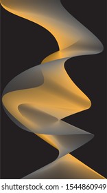 Abstract templates with curvy lines. Wavy blended simple background