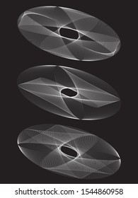 Abstract templates with curvy lines. Wavy blended simple background