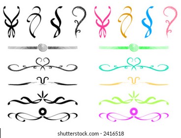 Abstract templates with different shapes and colors