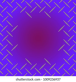 Abstract tender frame with ornament of mixed lines.