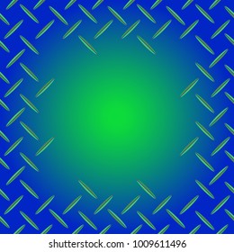 Abstract tender frame with ornament of mixed lines.