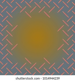 Abstract tender frame with ornament of mixed lines.