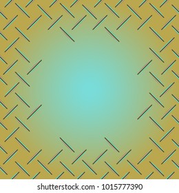 Abstract tender frame with ornament of mixed lines.